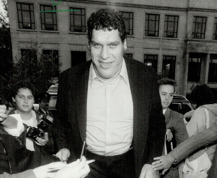 Andre the Giant's sheer size created logistical headaches for TIFF organizers when he came to town in 1987.