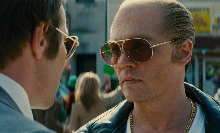 Johnny Depp in a scene from 'Black Mass'. 
