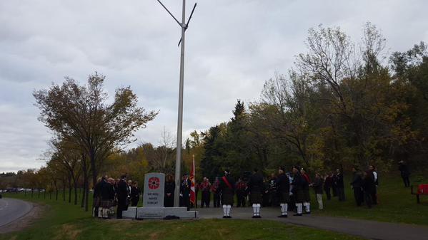 The Field of Crosses Cenotaph unveiled along Memorial Drive. 
