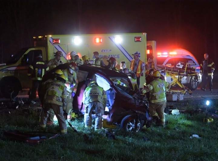 First responders at a deadly accident in A-30, Thursday, September 17, 2015.