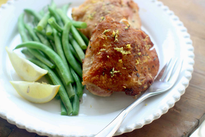 rosemary and lemon roasted chicken thighs