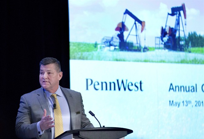 Penn West President and CEO David Roberts attends the company's annual general meeting in Calgary on May 13, 2015. Penn West Petroleum Ltd. is cutting its workforce by 400 full-time employees and contractors - most of them working at company headquarters in Calgary. 