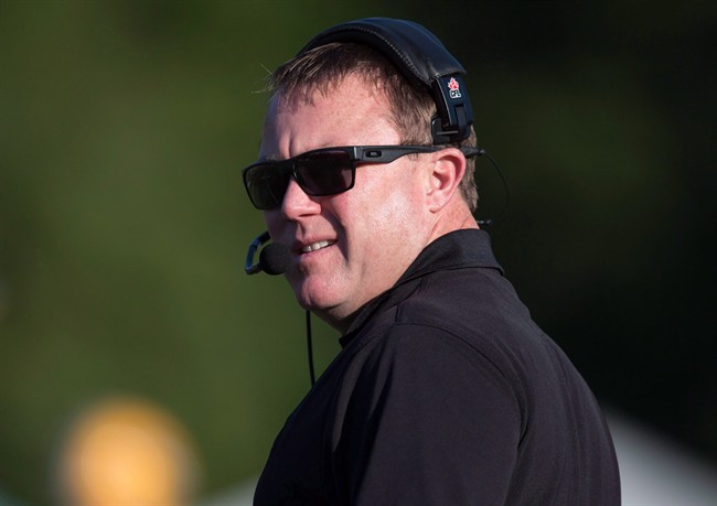 Edmonton Eskimos head coach Chris Jones. 