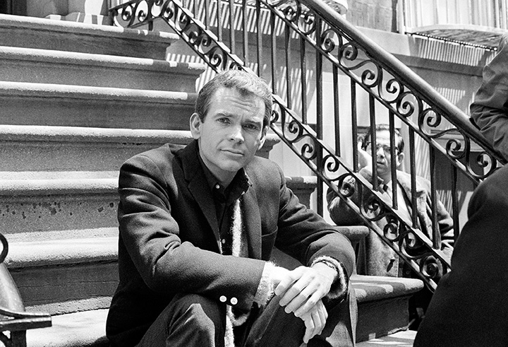 In this May 24, 1966 file photo, actor Dean Jones poses for a photo while on set for the Warner Bros. film, "Any Wednesday," in New York. 