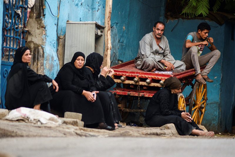 Relatives of an Egyptian victim who was killed in Sunday's incident in which Egyptian forces mistakenly opened fire on tourists in the western desert, wait at a morgue in Cairo, Egypt, Monday, Sept. 14, 2015.