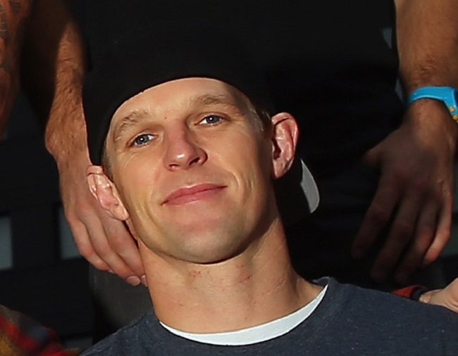 Erik Roner poses for a photo prior to a Nitro Circus Live Show in Manchester on November 26, 2013 in Manchester, England.  