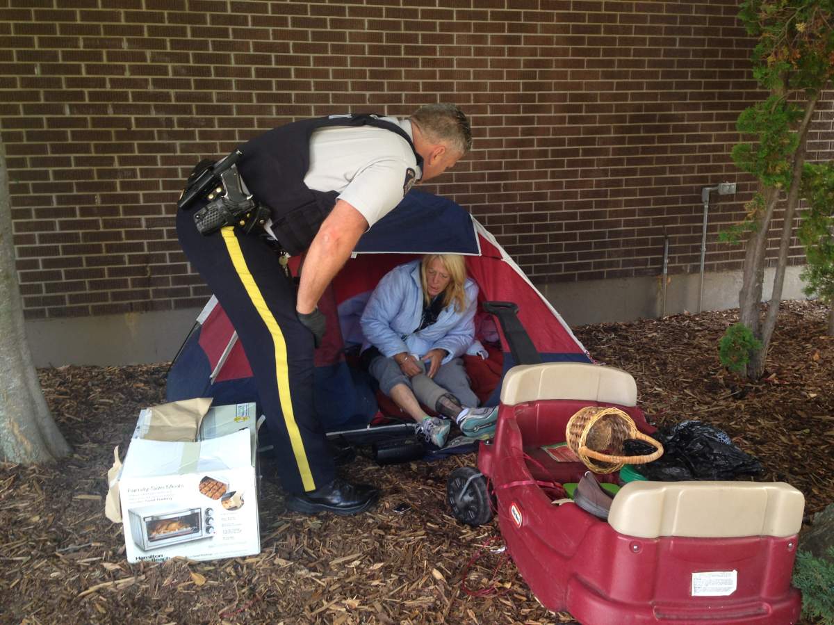 Homeless Penticton woman reunited with missing leg - image