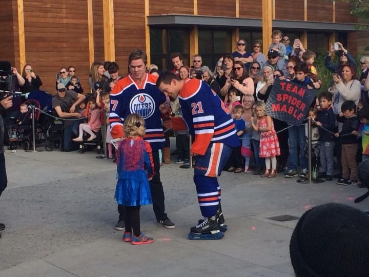 Connor McDavid comes to help out.