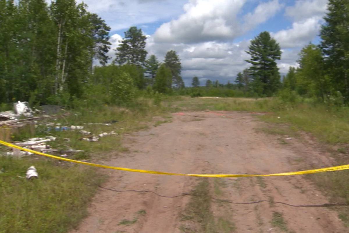 The area which police believe people were doing target practice, which may be responsible for the July 25 shooting. 