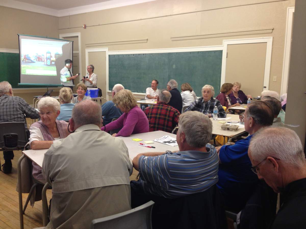 Around 50 people attended to discuss the future of community centres in the Halifax region on Tues. Sept. 29, 2015. 