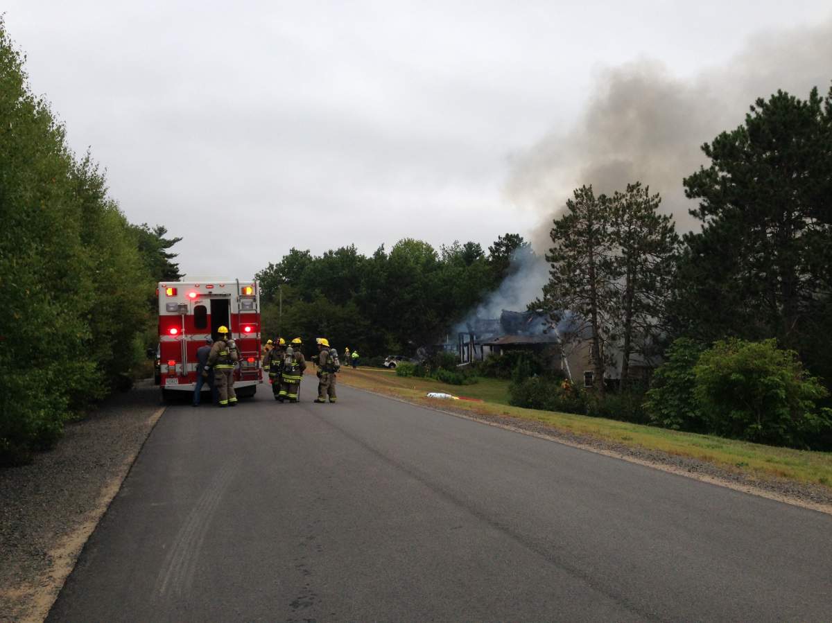 Thick, black smoke could be seen for kilometres.