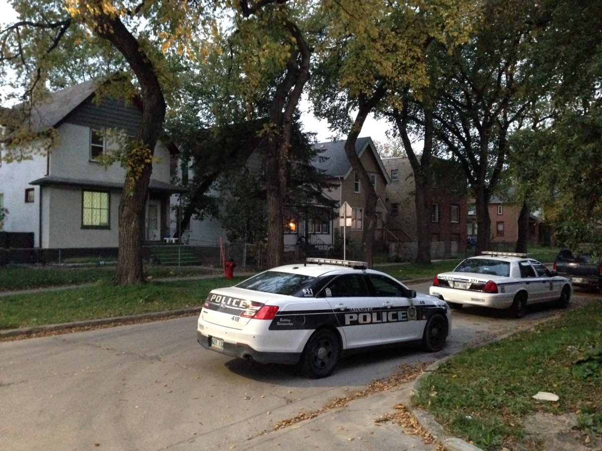 Winnipeg police on scene at the 200 block of College Avenue for a stabbing early Wednesday morning.