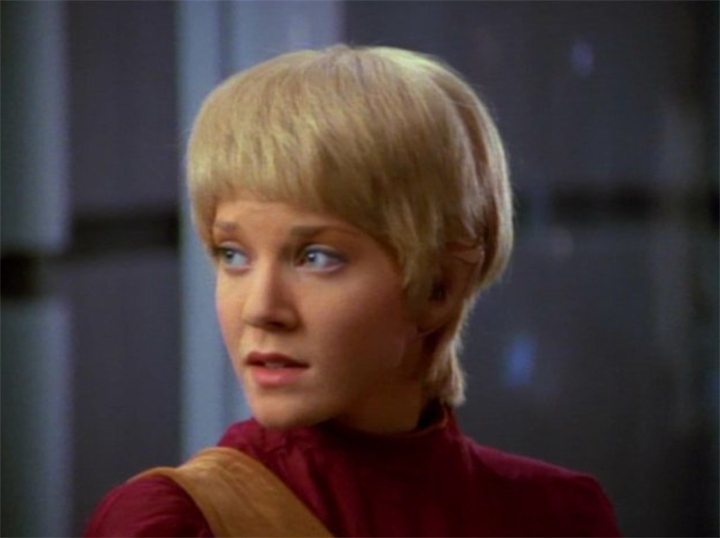Jennifer Ann Lien in a scene from 'Star Trek: Voyager.' .