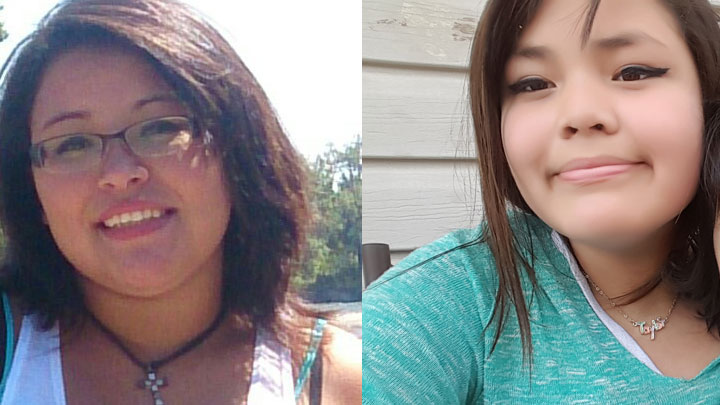 Saskatchewan RCMP is requesting the public's assistance in locating Jolynn Davis (left) and Taylor Bear (right) both from Little Pine First Nation.