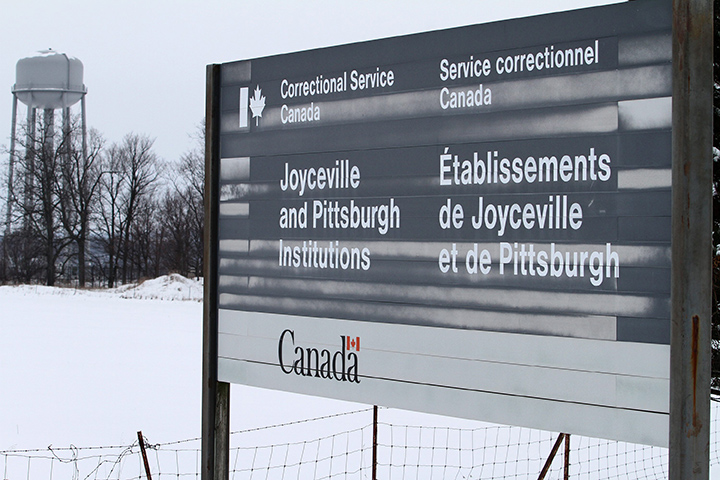 Joyceville medium security institution in Joyceville, Ontario, north of Kingston, Ont. on December 31, 2012. 