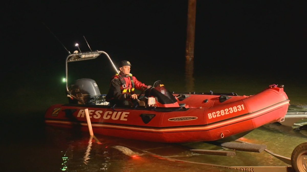 Search continues for a missing woman on Alouette Lake after a boat sunk on Sunday.