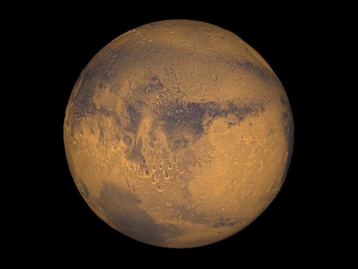 Mars will never be as big as the moon in our sky. Ever.