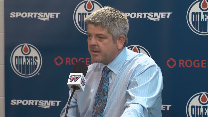 Todd McLellan has Leon Draisaitl at centre to start training camp.