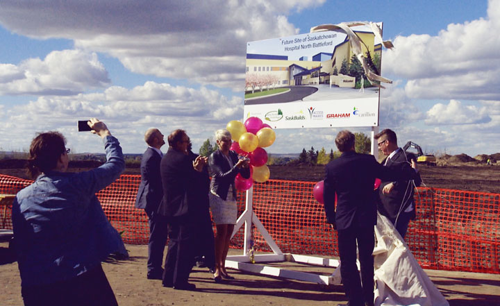 Dignitaries participated in a groundbreaking ceremony to launch construction of the new Saskatchewan Hospital North Battleford psychiatric facility.