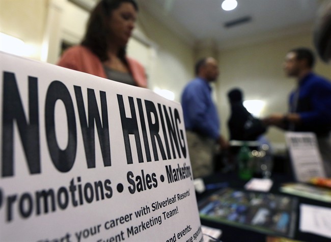 The economy added 15,400 net new jobs last month and the unemployment rate edged down to 5.8 per cent - but the gains were due to a surge in part-time work that offset a decline in full-time positions.
