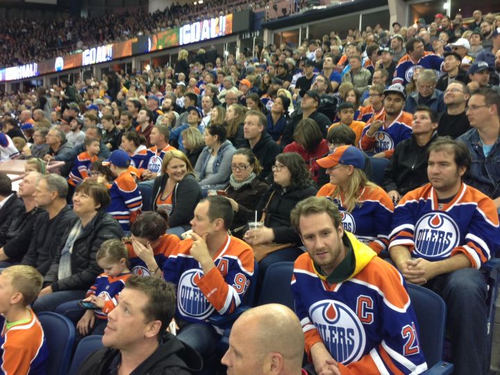 The Oilers rookies drew more than 14,000 fans to their game against the University of Alberta Golden Bears Wednesday, Sept. 16, 2015.