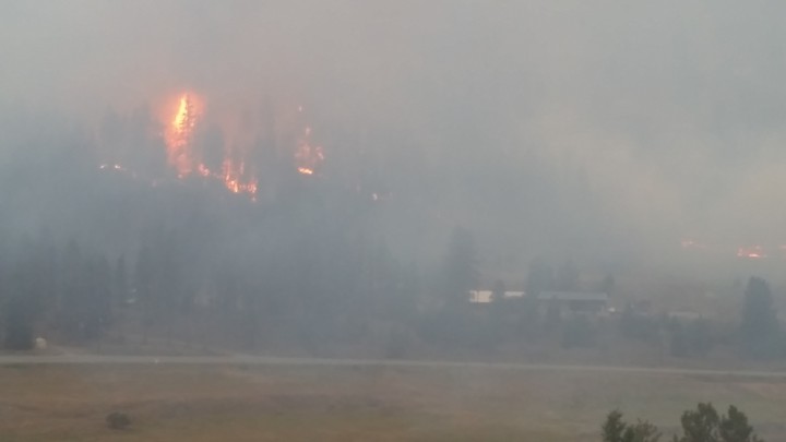 The Rock Creek Wildfire, shown in this file photo, destroyed 30 homes but did not impact the local fairgrounds. 