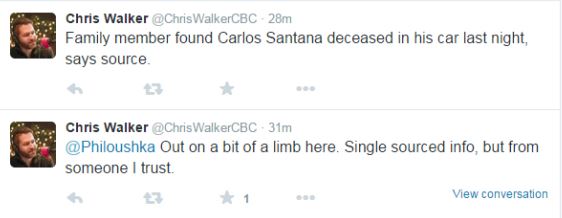 Reporter tweets that Carlos Santana is dead, ruins musician’s daughter’s day - image