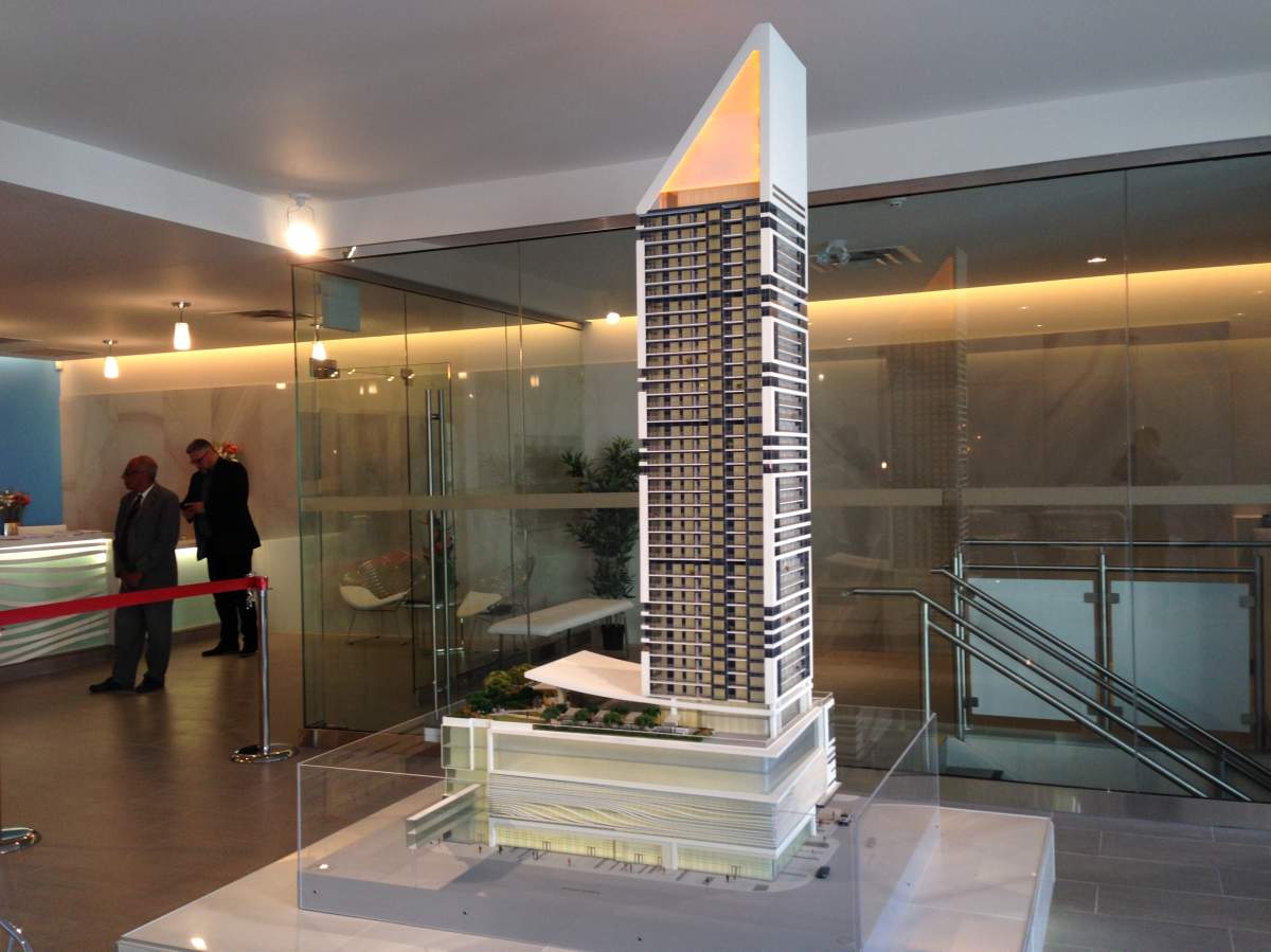 Condo sales now open for SkyCity, a planned skyscraper in downtown Winnipeg. 