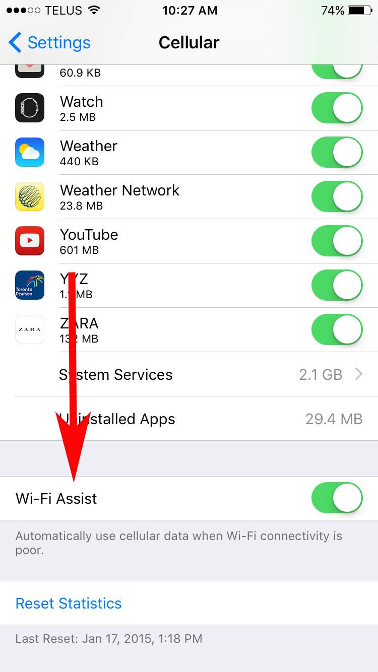 iOS 9 ‘Wi-Fi Assist’ feature could result in hefty data overage charges - image