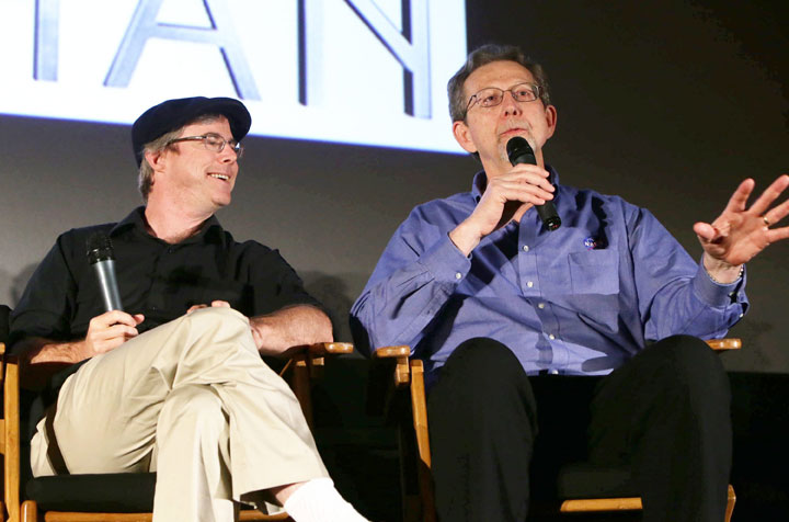 Drew Feustel, Matt Damon, Ridley Scott, Andy Weir, Dr. Jim Green ‘The Martian’ film trailer launch event, Los Angeles.