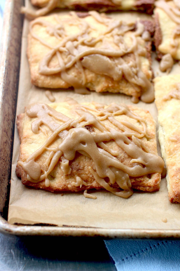 This Aug. 3, 2015 photo shows cinnamon brown sugar pastry tarts in Concord, N.H. This dish is from a recipe by Alison Ladman.