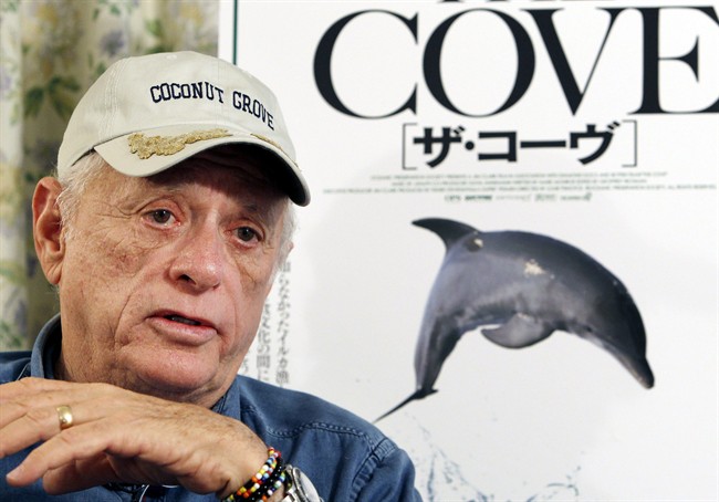 FILE - In this June 15, 2010 file photo, Ric O'Barry, whose efforts to save dolphins is documented in the Oscar-winning film "The Cove," speaks during an interview in Tokyo.