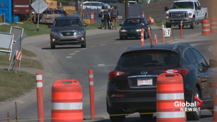 Some of Calgary's busiest streets could see serious congestion over the long weekend because of ongoing road work.