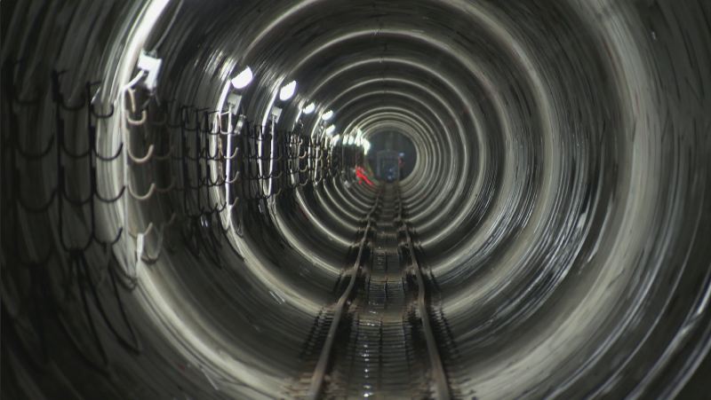 A look inside the $240 million water main under the Fraser River that connects Surrey to Coquitlam. 
