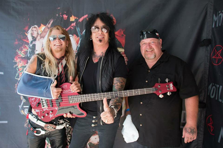 Police have identified the victims of the fatal collision as 53-year-old David LeGault and his 23-year-old son, Brandon Legault, both of Uxbridge. The father and son are seen in this photo with Mötley Crüe bassist Nikki Sixx, of whom they were both fans.