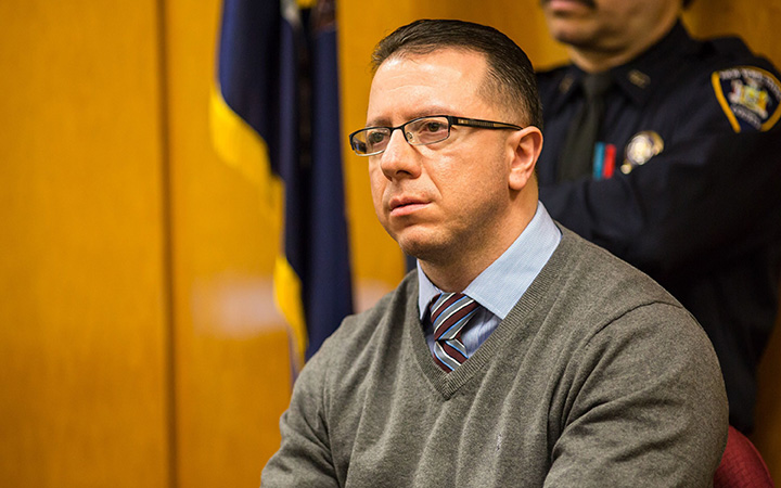 Johnny Hincapie gives witness testimony at the New York State Supreme Courthouse
Johnny Hincapie convicted for the 1990 murder of a Utah tourist on the subway, New York, America - 01 Mar 2015
Hincapie was convicted for the 1990 murder of a Utah tourist on the subway.