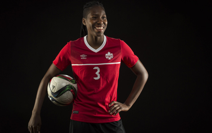 Canadian women's soccer national team member Kadeisha Buchanan in Santa Monica May 13, 2015.