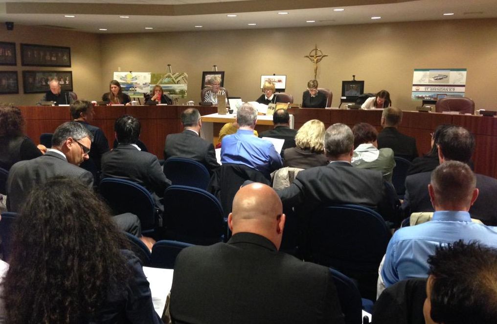 The Edmonton Catholic School Board meets on Sept. 15, 2015.