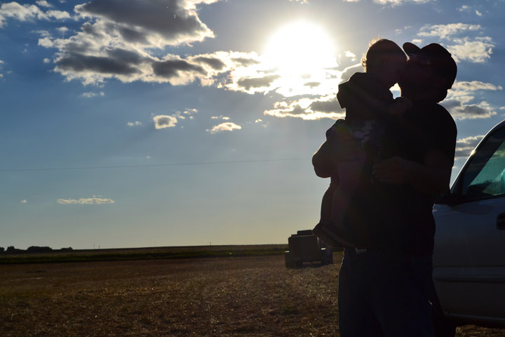 Oct. 13: Deb Smith took this Your Saskatchewan photo during a meal run in the field near Kindersley.