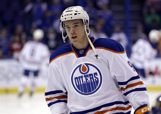 Connor McDavid inching closer to return from clavicle injury - image