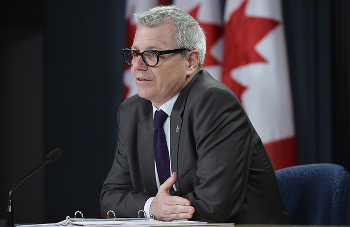 Liberal MP Adam Vaughan talks with media about wasteful government spending during a press conference in Ottawa on Thursday, May 21, 2015.
