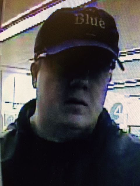 Alberta RCMP are searching for a man who alleged tried to rob a Leduc store, Friday, Oct. 30, 2015. 