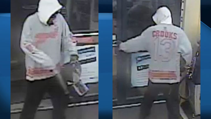 Prince Albert police have released surveillance images of a suspect after an armed robbery at a store Tuesday morning.