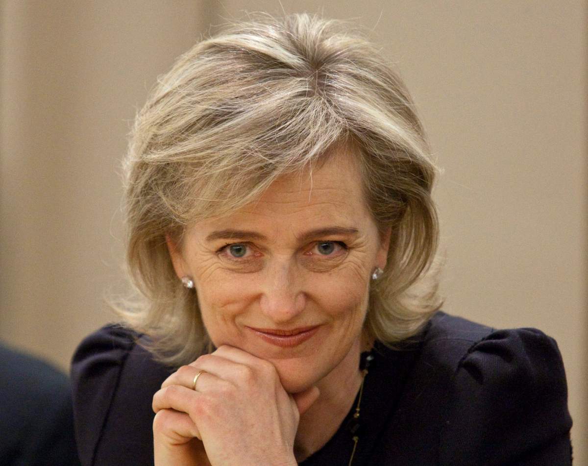 Princess Astrid of Belgium smiles as she listens during a meeting on maternal health and control of malaria in part of the G8 strategy on Parliament Hill in Ottawa on Friday, April 16, 2010. THE CANADIAN PRESS/Pawel Dwulit.