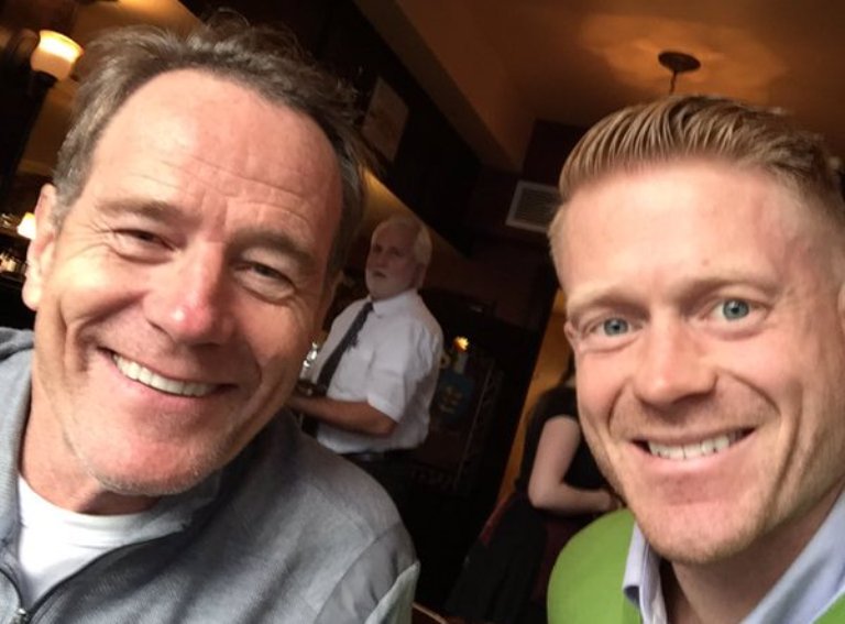 Bryan Cranston, the actor best known for his portrayal of meth maker Walter White in Breaking Bad, stopped by the Old Triangle in downtown Halifax on Wednesday afternoon.