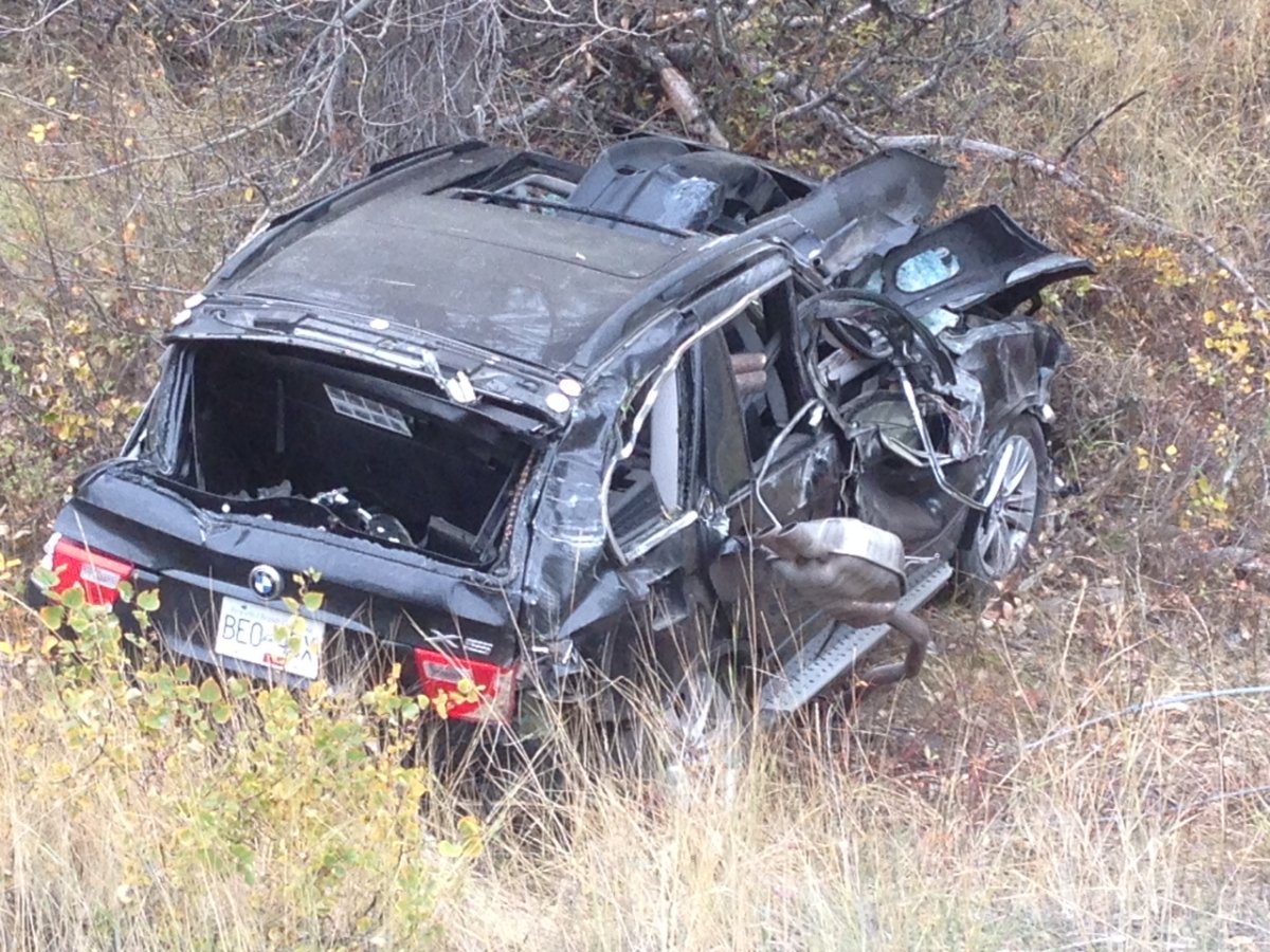Man sent to hospital after rollover accident near Kelowna - image