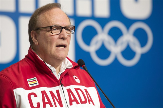 Canadian Olympic Committee President Marcel Aubut speaks during a news conference at the Sochi Winter Olympics on February 6, 2014 in Sochi, Russia. As the head of the Canadian Olympic Committee awaits the results of an investigation into a sexual harassment complaint, two other women have come forward with their own allegations against him.