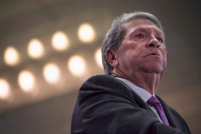 Hunter Harrison, CEO of CP Rail, speaks at the Canadian Club of Toronto in Toronto on Monday, March 3, 2015.