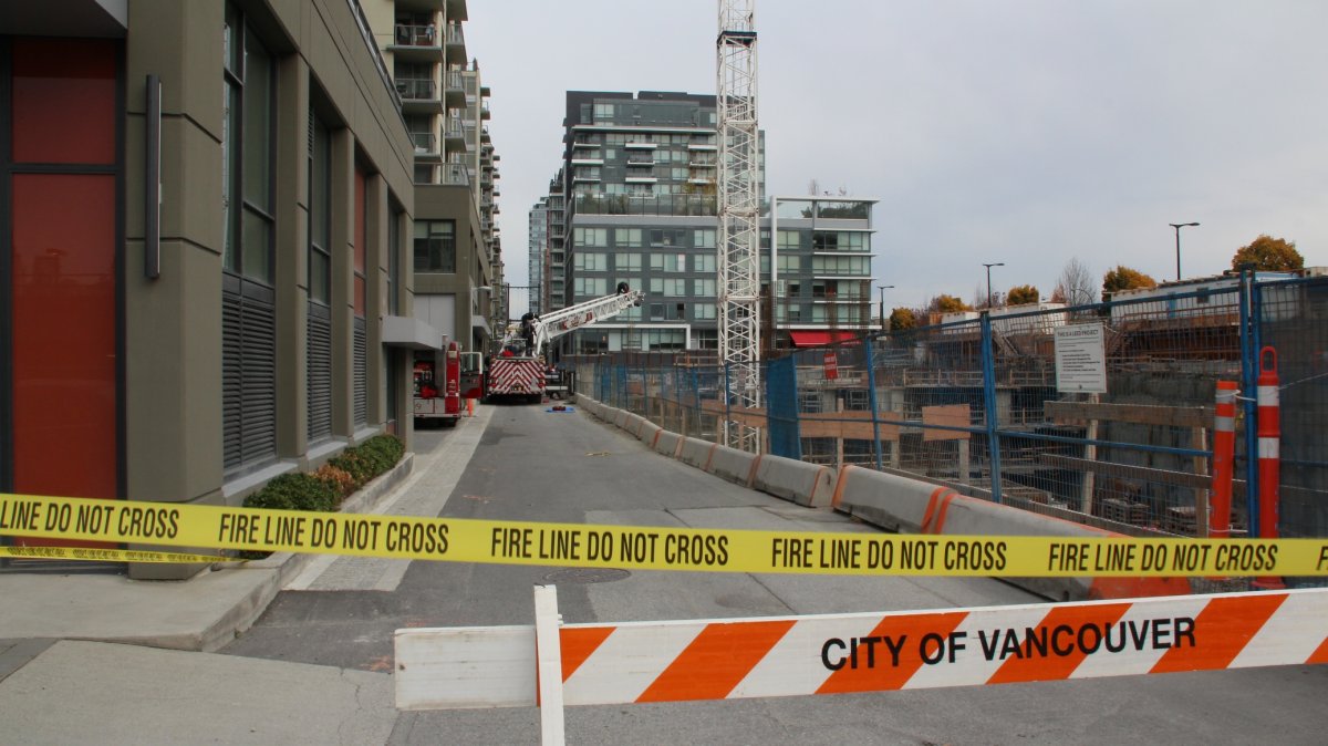 One man dead after construction crane incident in Vancouver - image