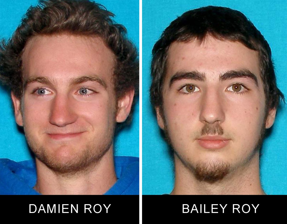 Damien and Bailey Roy were reported missing on Sunday. 